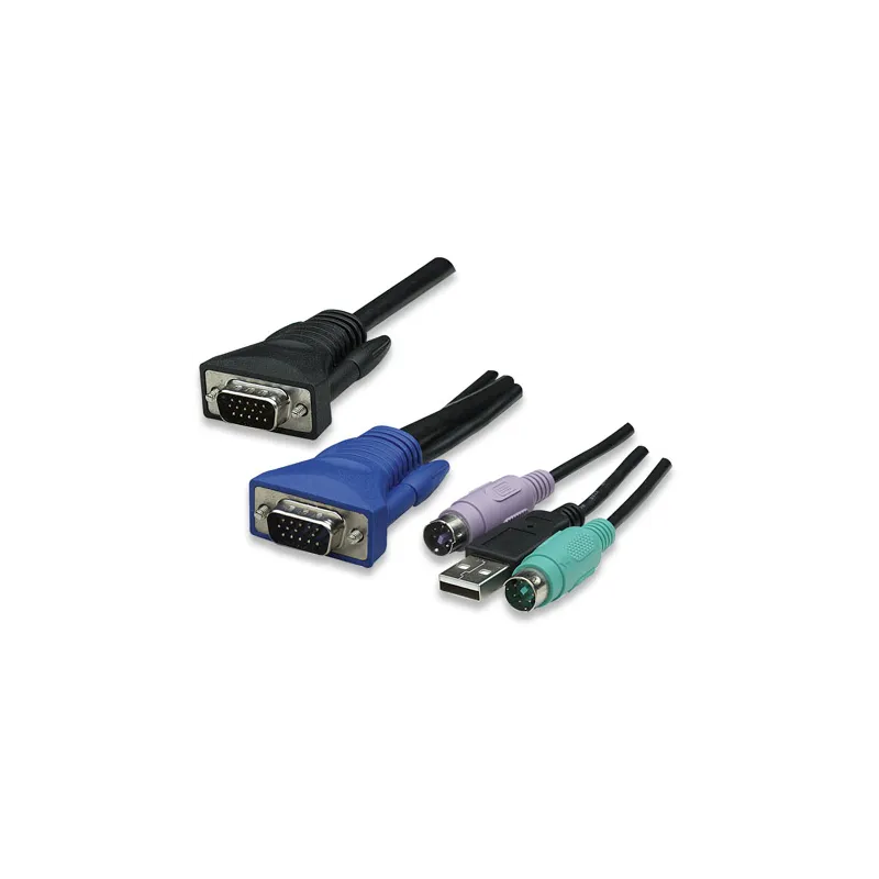 KVM Switch 16 porte combo USB + PS/2, OSD