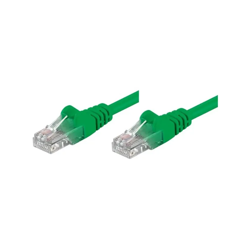 Cavo di rete Patch CCA Cat. 5e Verde UTP 1 mt
