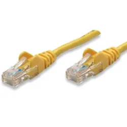 Cavo di rete Patch CCA Cat. 5e Giallo UTP 3 mt 
