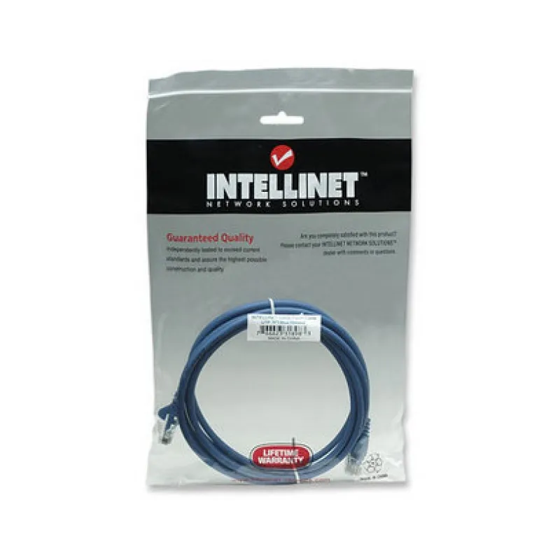 Cavo di rete Patch in Rame Cat. 6A Blu UTP 1 mt