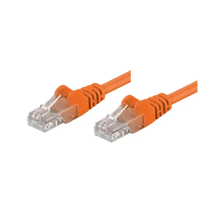 Cavo di rete Patch CCA Cat. 5e Arancio UTP 0,5 mt