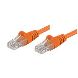 Cavo di rete Patch CCA Cat. 5e Arancio UTP 1 mt