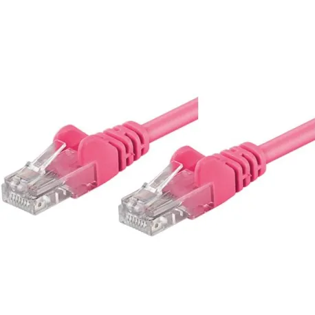 Cavo di rete Patch CCA Cat. 5e Rosa UTP 20 mt