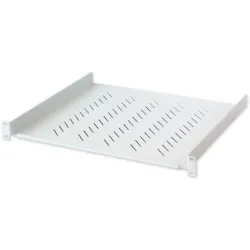 Mensola per Rack 19'' 400 mm 1U Grigia 2 punti 