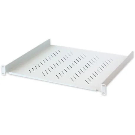 Mensola per Rack 19'' 400 mm 1U Grigia 2 punti 
