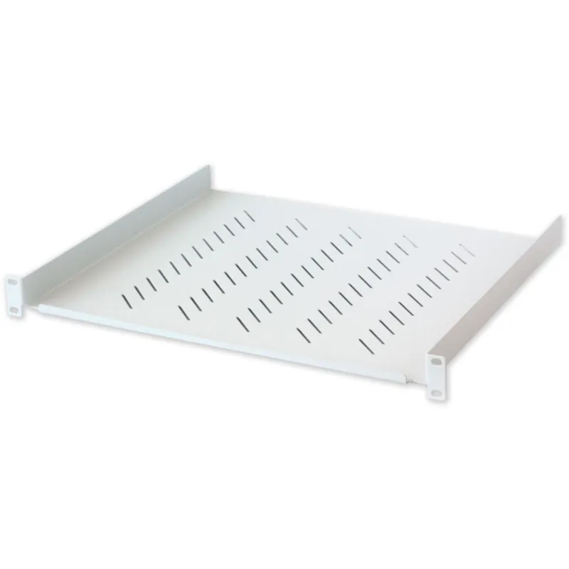 Mensola per Rack 19'' 400 mm 1U Grigia 2 punti 