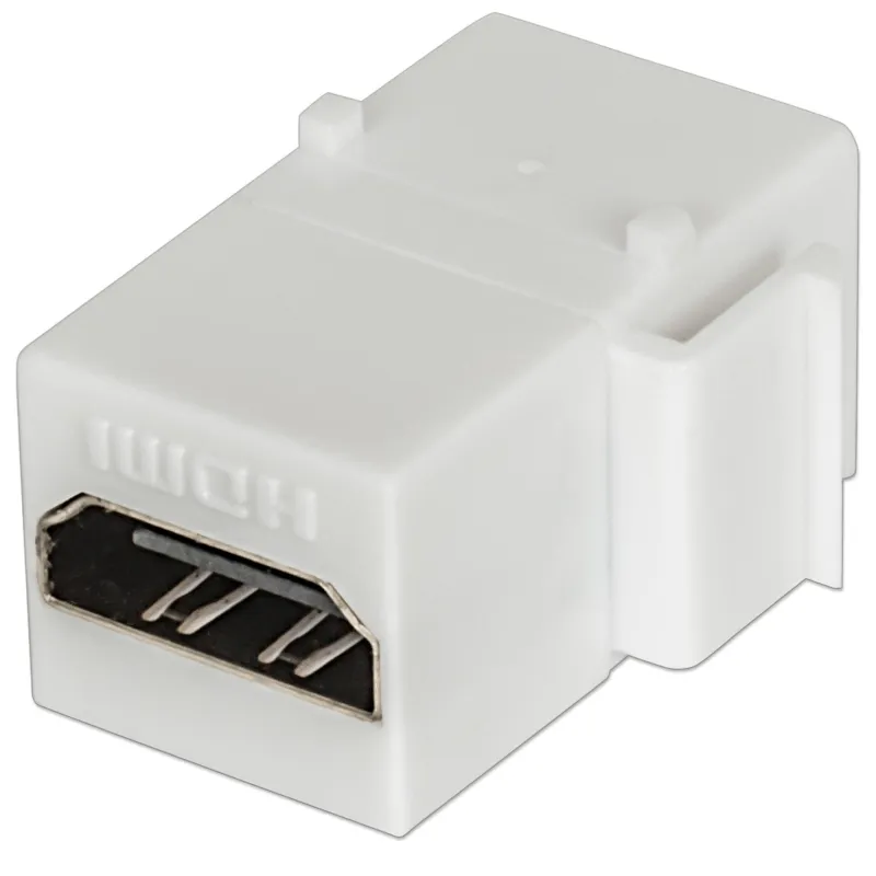 Adattatore HDMI F/F Tipo A per Pannelli Patch Bianco