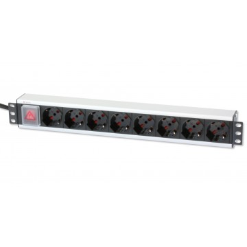 Multipresa per rack 19'' 8 posti con interruttore