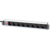 Multipresa per rack 19'' 8 posti con interruttore