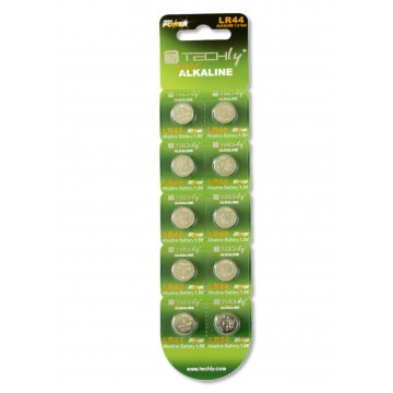 Batteria a Bottone Alcalina AG13 LR44 A76 GP76A 357 (set 10 pz)