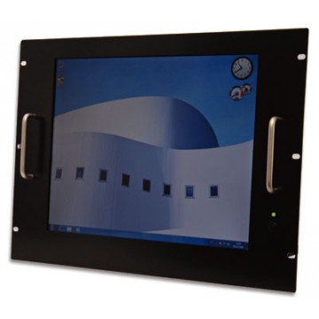 Monitor LCD 17'' per Rack 19'' 8 Unit&agrave; Nero