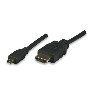 Cavo HDMI Highspeed con Ethernet Channel 1.4 A M/ Micro D M, 3 m