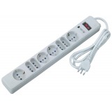 Multipresa 8 Posti Italiana 10A / Schuko Angolata Grigio