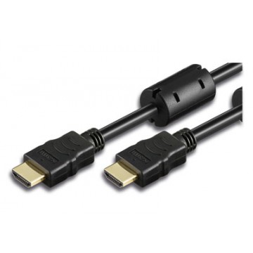 Cavo HDMI High Speed con Ethernet A/A M/M con Ferrite 5m