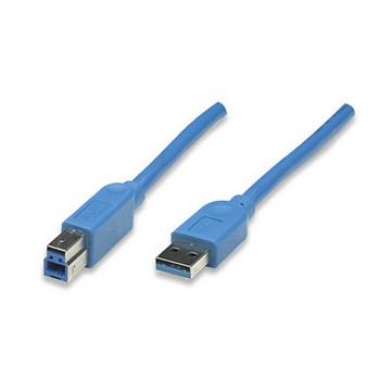 Cavo USB 3.0 A maschio/B maschio 0,5 m blu