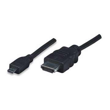 Cavo HDMI Highspeed con ethernet channel 1.4 A M/ Micro D M, 5,0 m
