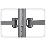 Supporto da scrivania per 3 Monitor 13-24'' con morsetto
