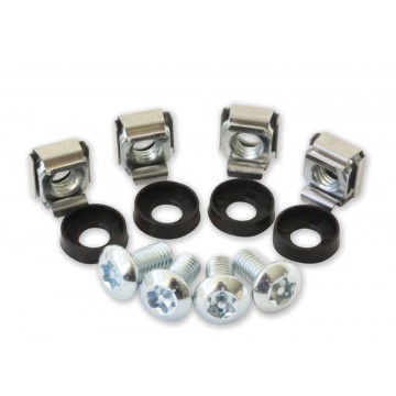 Kit set 50 Viti Torx T30, 50 Dadi e 50 Rondelle per Montaggio Rack