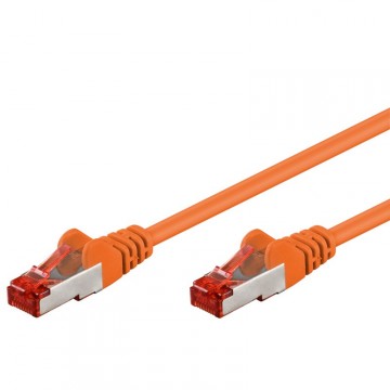 Cavo di rete Patch in CCA Schermato Cat. 6 Arancio F/UTP 0,5 m Bulk