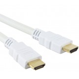 Cavo HDMI High Speed con Ethernet A/A M/M 3 m Bianco