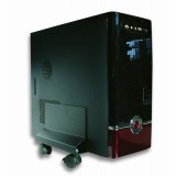 Supporto per CPU in Acciaio con Ruote Nero