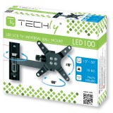 Supporto a muro per TV LED LCD 13-30'' inclinabile 2 snodi nero