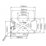 Supporto a muro per TV LED LCD 13''-31'' inclinabile
