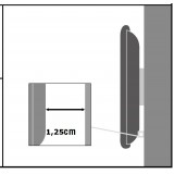 Supporto a muro per TV LED LCD 13''-37'' fisso Nero