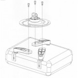 Supporto a Soffitto per Proiettori Estensione 30-37 cm Silver