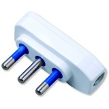 Spina ribassata 2P+T 16A Bianco