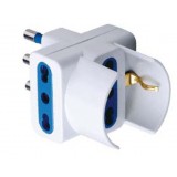 Adattatore Triplo Schuko Spina 2P+T Presa 2P+T 16A 