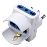 Adattatore Triplo Schuko Spina 2P+T Presa 2P+T 16A 