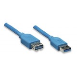 Cavo Prolunga USB 3.0 A maschio/A femmina 3m Blu 