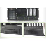 Chassis Industriale Rack 19''/Desktop 4U Ultra Compatto Nero