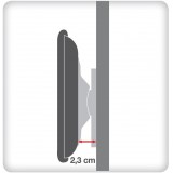 Staffa Muro Fissa Slim con Distanziali TV LED LCD 40-65'' Nero