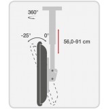 Supporto Telescopico Universale a Soffitto per TV LED LCD 37-70''