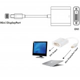 Adattatore Mini DisplayPort (Thunderbolt) 1.2 / DVI 15cm Bianco