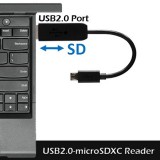Cavo OTG per Trasmissione dati e Ricarica USB 2.0 con Slot Micro SD