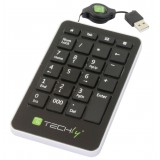 Tastierino Numerico USB Slim 23 Tasti Nero