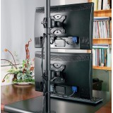 Supporto da Scrivania per 2 Monitor 13-27'' con Morsetto