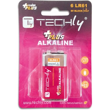 Blister 1 Batteria Power Plus Alcalina 6LR61 9V