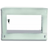 Armadio Rack 19'' a Muro 6U prof. 450 Grigio Assemblato
