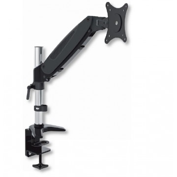 Supporto Tubolare a Gas da Scrivania per Monitor 15-27'' 360mm Nero