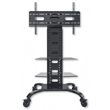 Supporto a Pavimento con 2 Mensole Trolley TV LCD/LED/Plasma 32-70''
