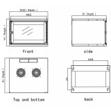 Armadio Rack 19'' a Muro 6U prof. 320 Nero Assemblato