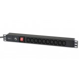 Multipresa 10 posizioni VDE Interruttore e Spina C14