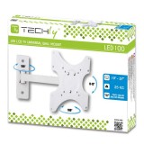 Supporto a muro per TV LED LCD 19 - 37'' inclinabile 2 snodi bianco