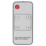 Switch Audio Toslink 4 Porte con Telecomando IR
