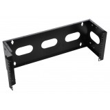 Staffa di Montaggio da Muro 19'' Easyline 4U con 3 Fori Nero