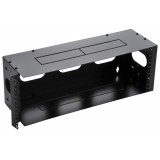 Staffa di Montaggio da Muro 19'' Easyline 4U con 3 Fori Nero